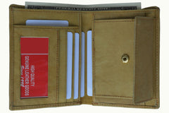 Genuine Leather Folding Wallet