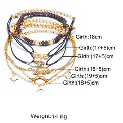 Galexy love 14K Gold Plating Bracelet Set