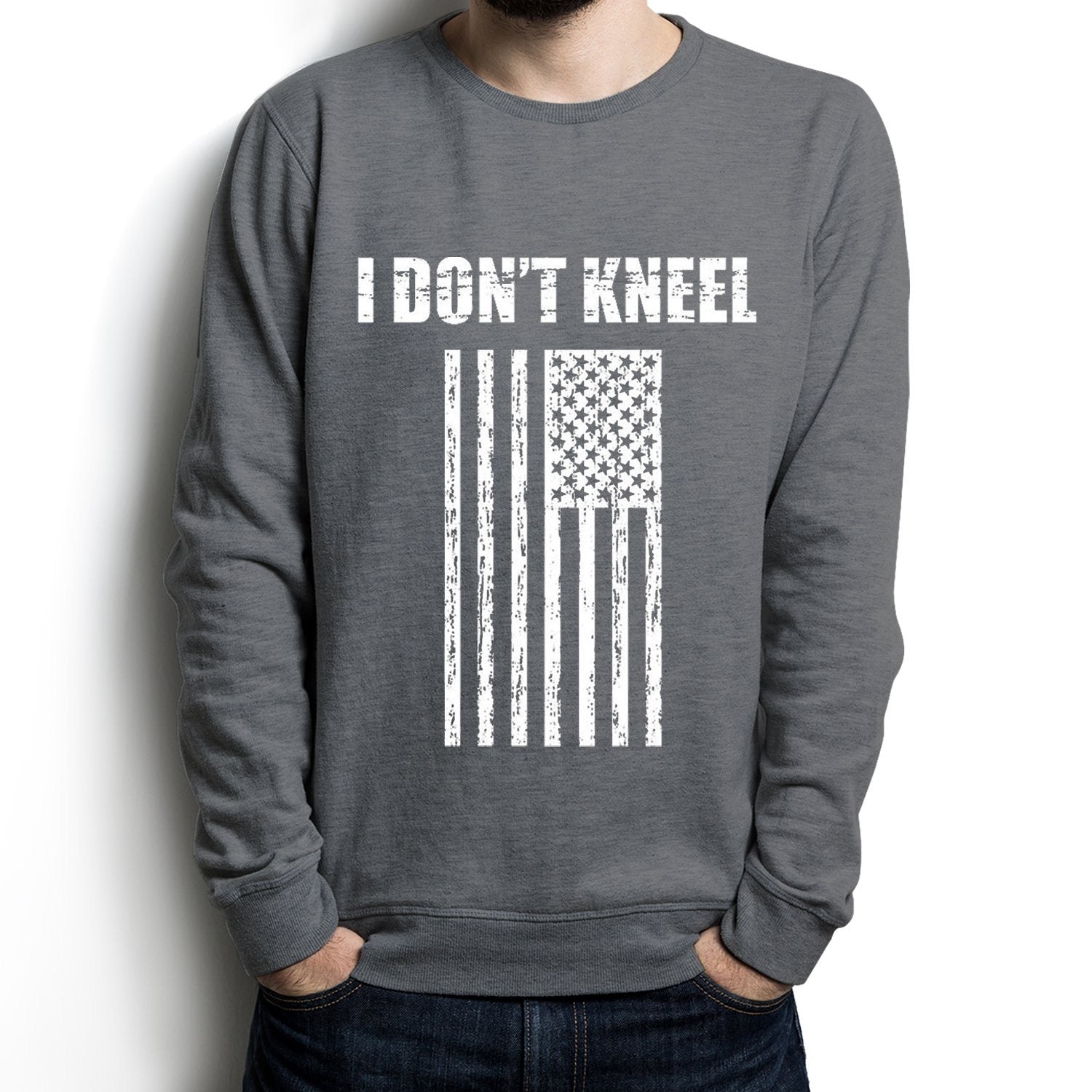 I Don't Kneel Long Sleeve Men Shirt