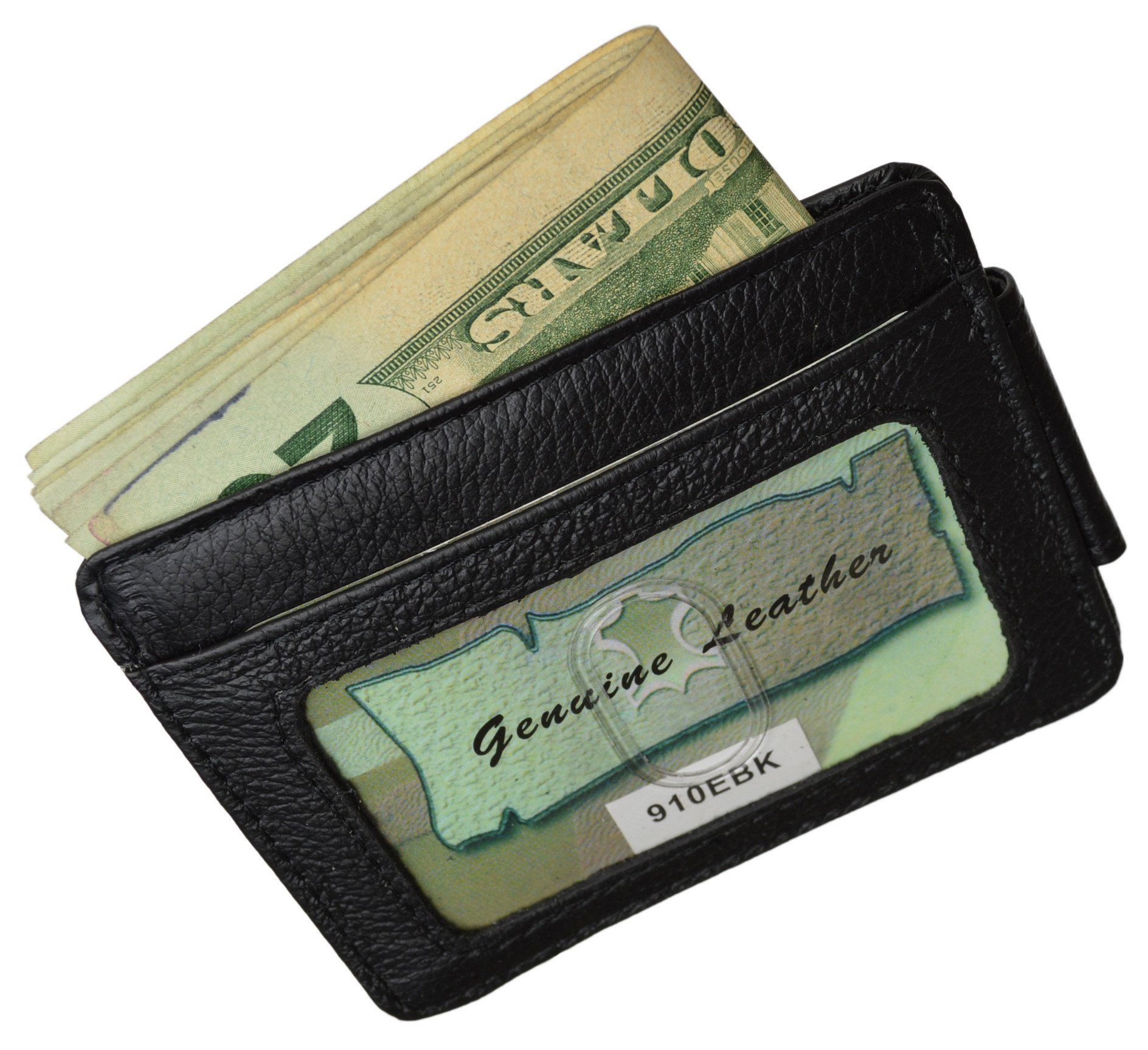 Luxurious Genuine Leather Magnetic Money Clip