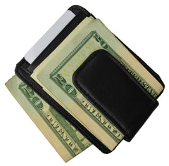 Luxurious Genuine Leather Magnetic Money Clip
