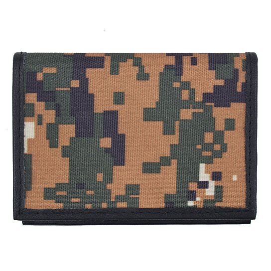 Leather Camouflage Business Card Case