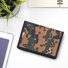 Leather Camouflage Business Card Case