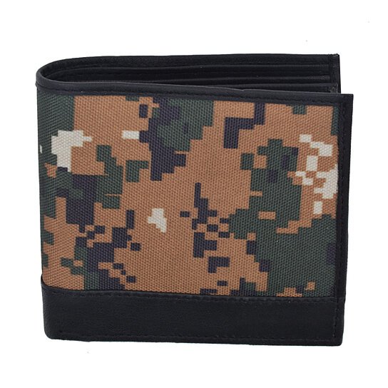 RFID Camouflage Billfold Leather Wallet