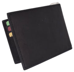 AFONiE Slim Leather Money Clip Wallet