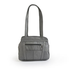 3 Compartments Tote Leather Bag