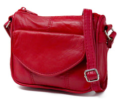 Soft Small Leather Cross body Purse for Women