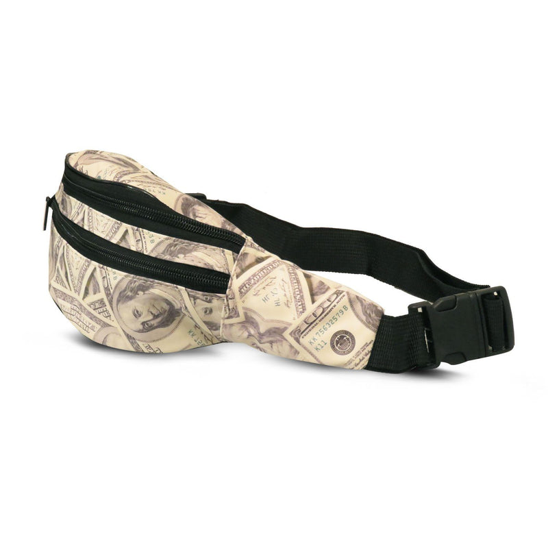 Trendy Fanny Pack with Money Print