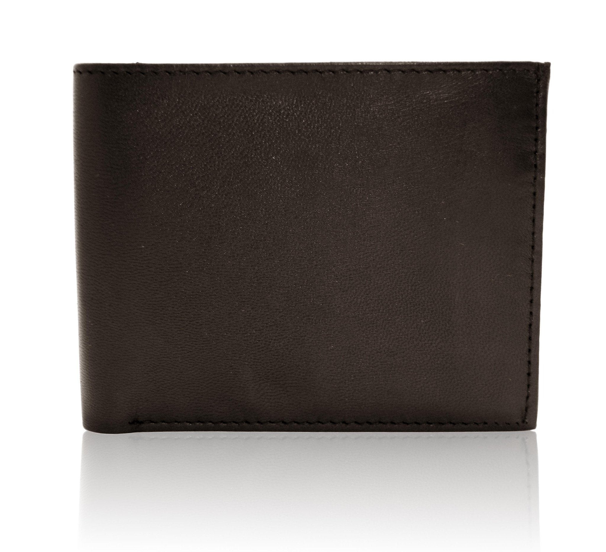 Hip Check-Print Bi-Fold Wallet, Black