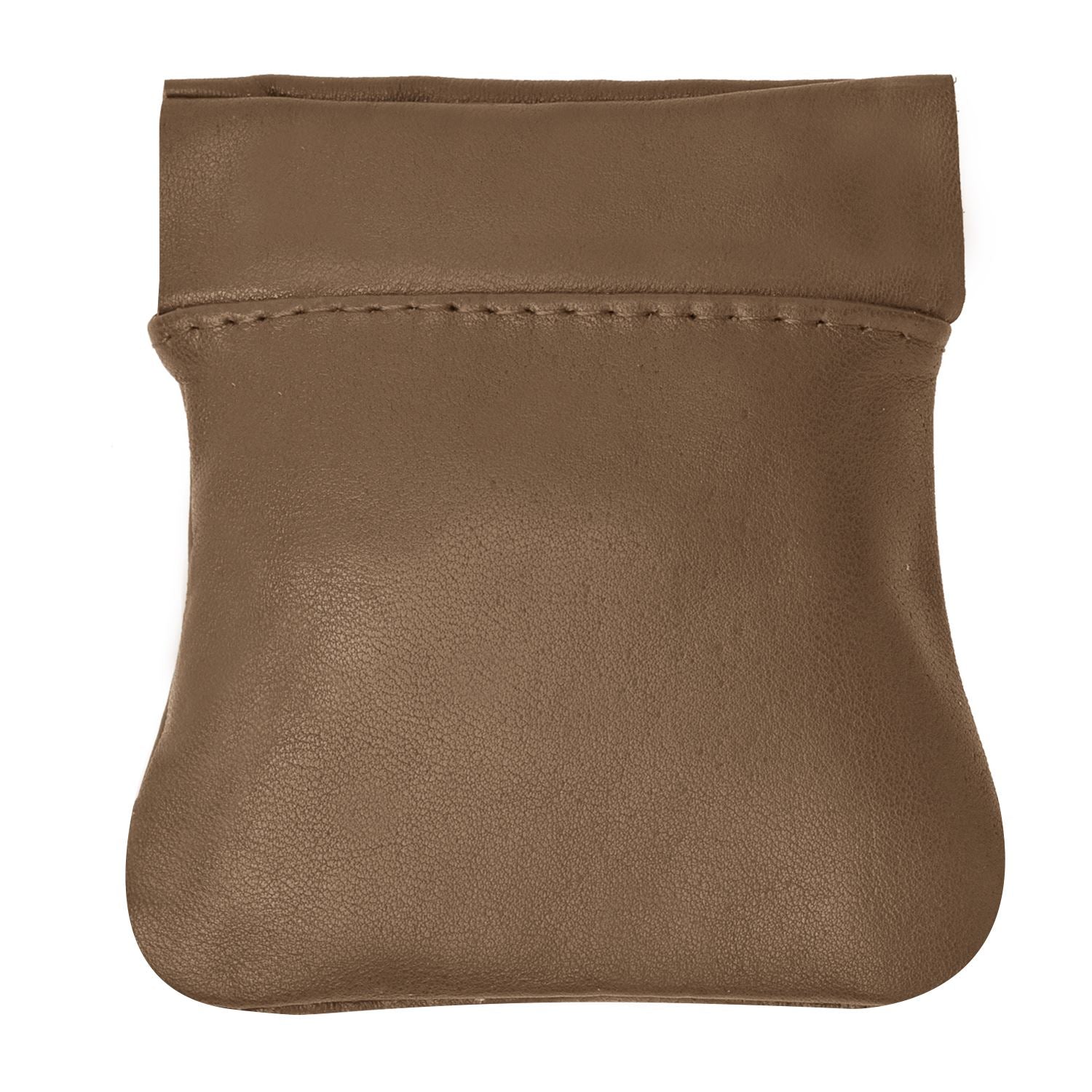 Classic Leather Squeeze Coin Pouch