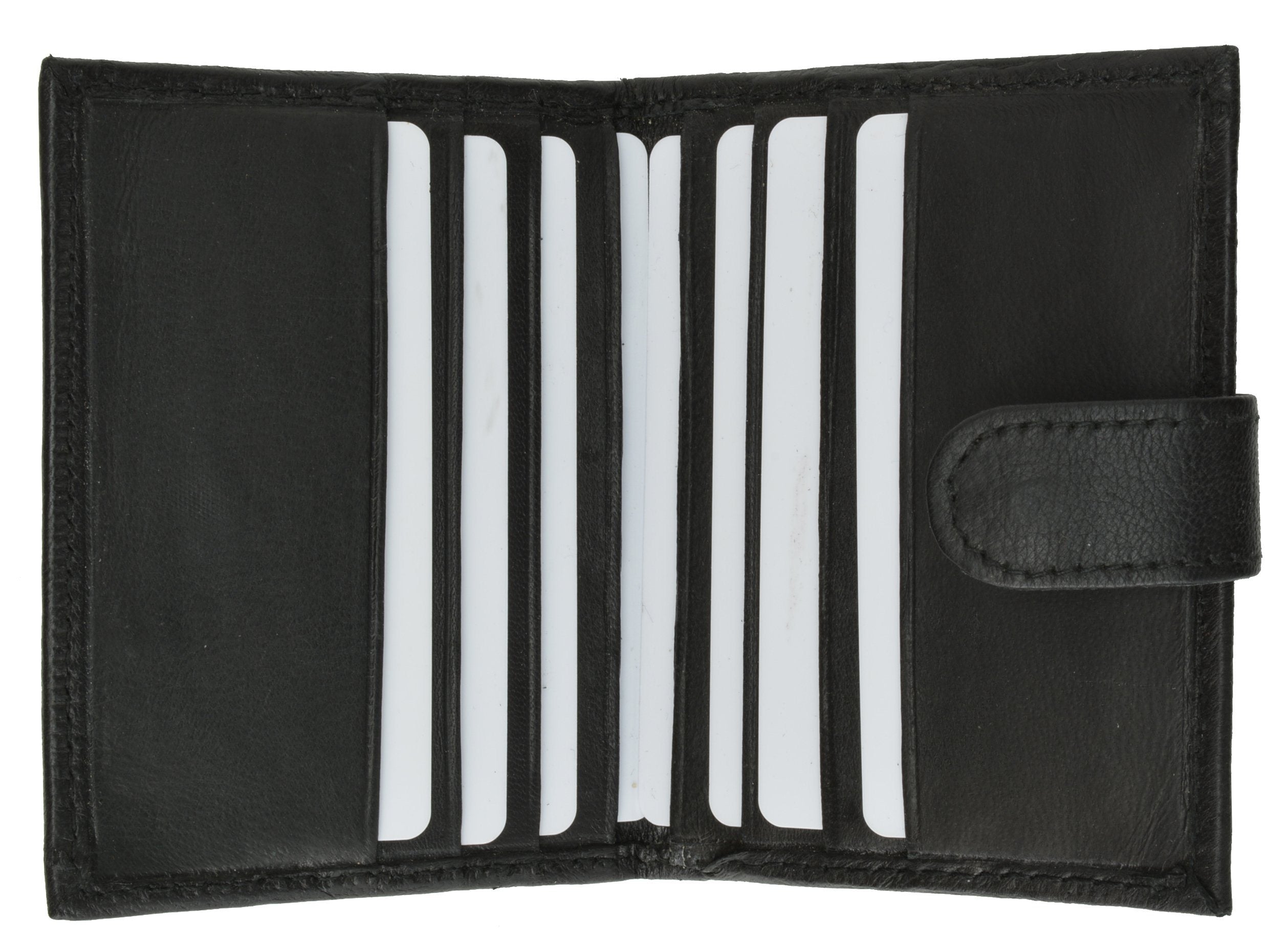 Genuine Leather Secure Snap Enclosure Wallet