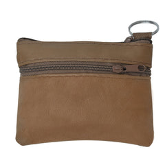 Coin Leather Wallet-Brown Color