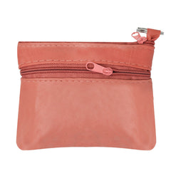Coin Leather Wallet-Hot Pink Color