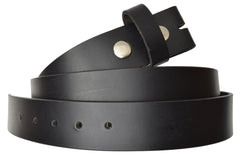 Leather Belt Removable Snap Buckle 1.5 inches wide