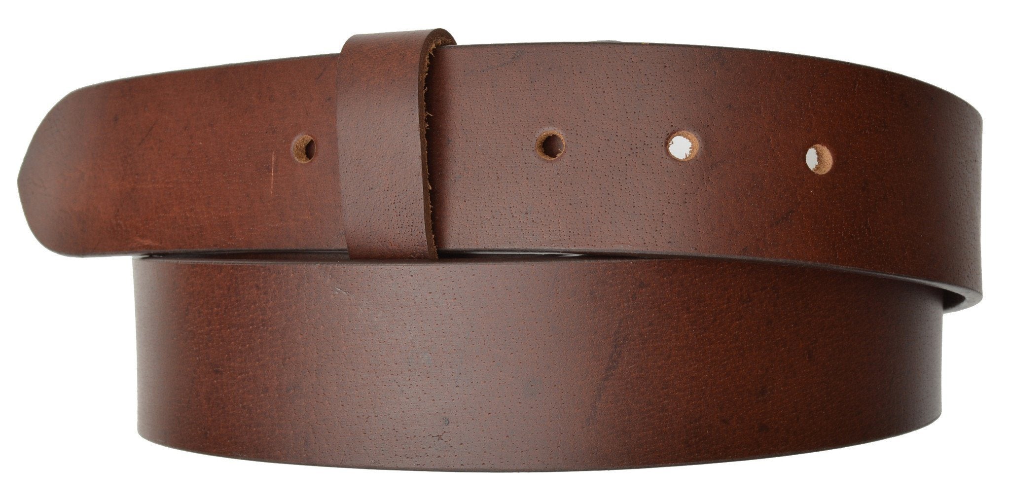 Leather Belt Removable Snap Buckle 1.5 inches wide