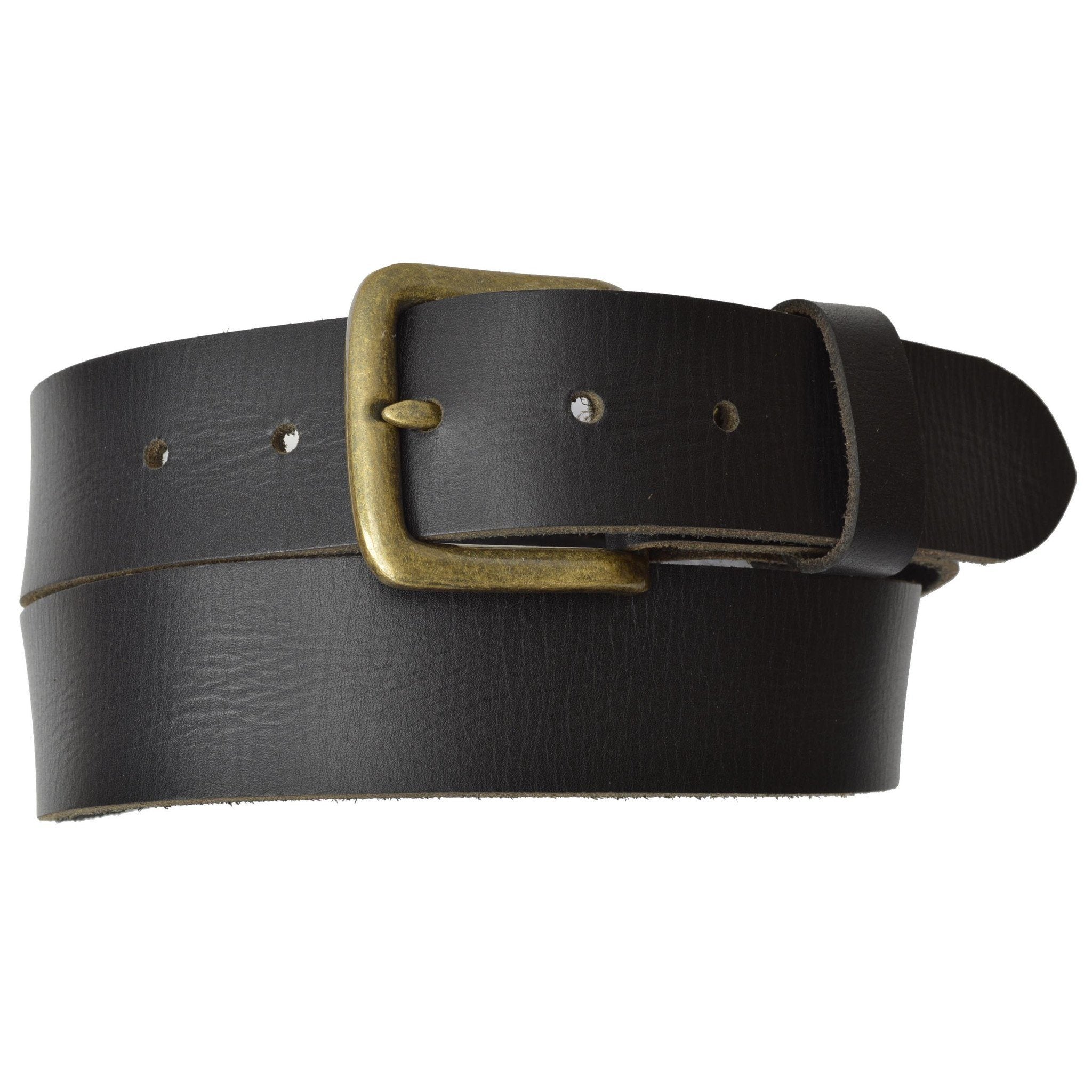 Genuine Leather Belt with Bronce Buckle