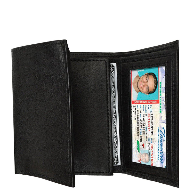 Working Man's Premium Leather Tri-Fold Wallet
