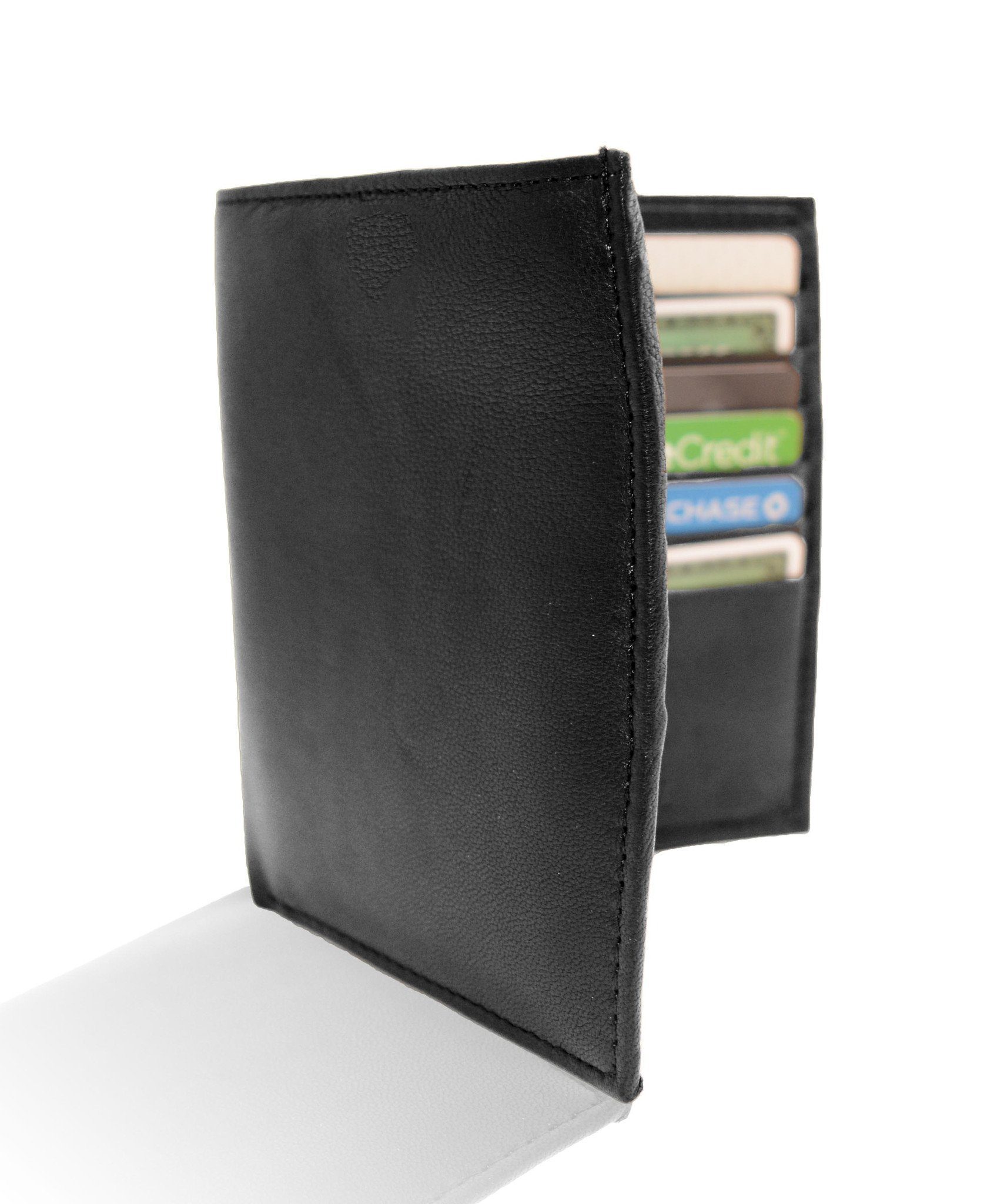 Adorable Deluxe RFID-Blocking Genuine Leather Bifold Wallet For Men - Black