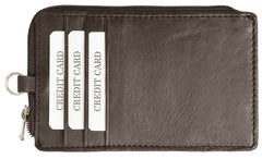 RFID Collection Neck Leather Wallet Brown Color