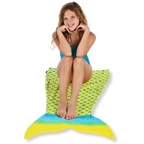 Toweltails 100% Cotton Towel for Boys and Girls 55" Long Perfect for The Beach Pool or Bath