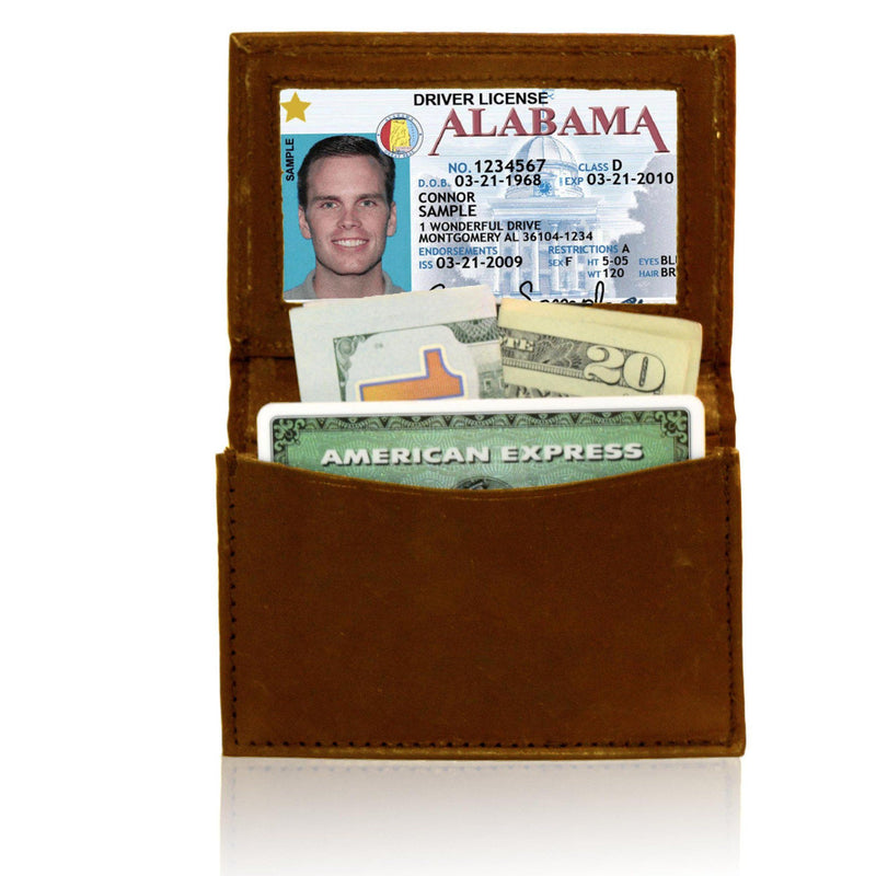 Genuine RFID-Blocking Best Business Card Holder Leather Card Case Excellent Designer - Tan