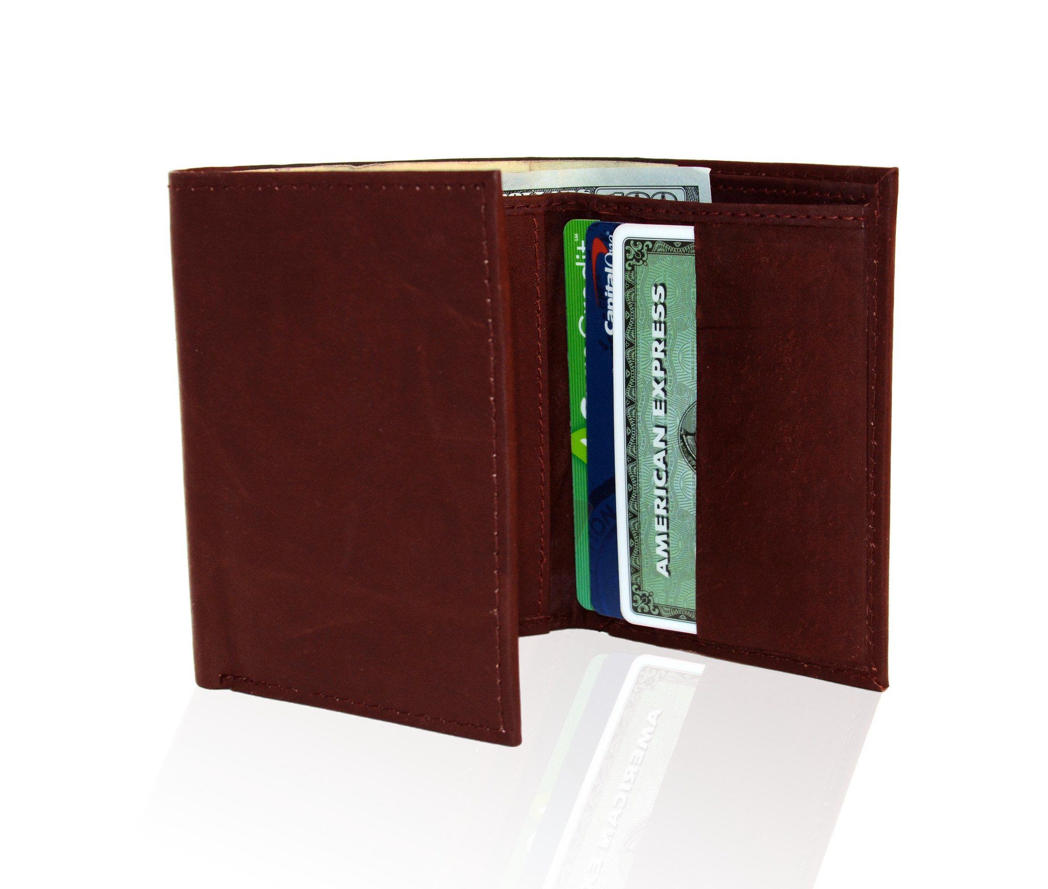 Genuine RFID-Blocking Best Genuine Leather Tri-fold Wallet For Men - Brown