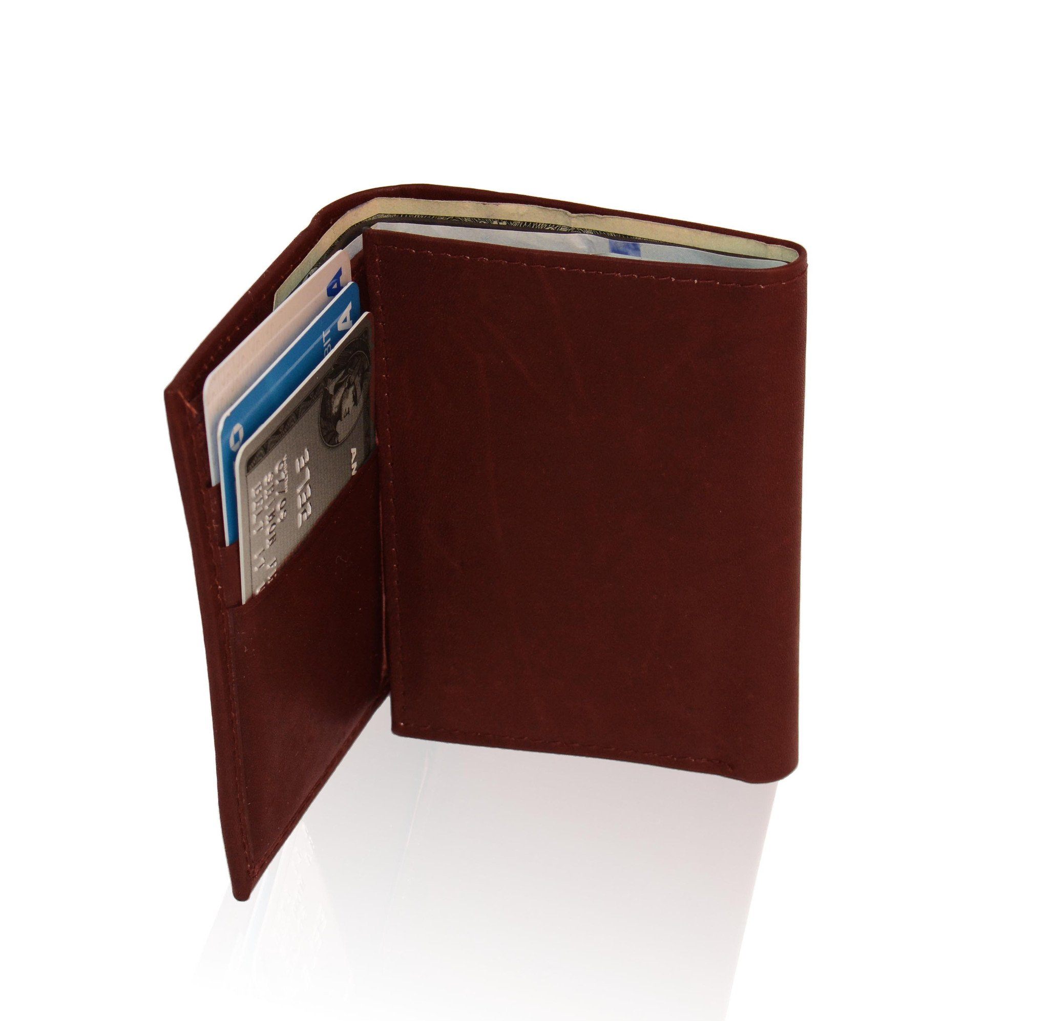 Genuine RFID-Blocking Best Genuine Leather Tri-fold Wallet For Men - Brown