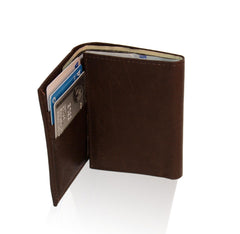 Genuine RFID-Blocking Tri-fold Leather Wallet