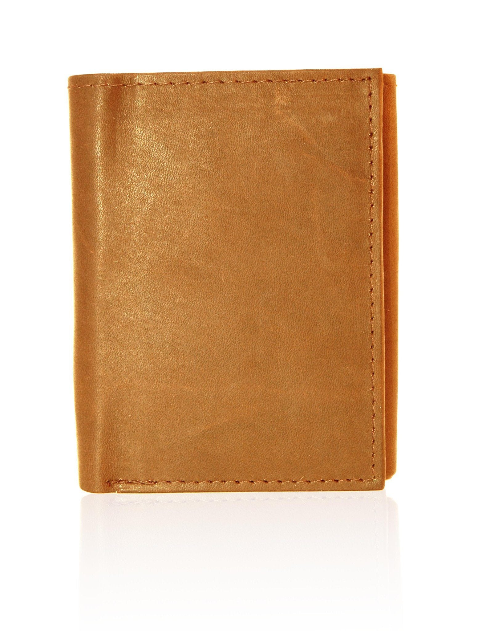 Genuine RFID-Blocking Best Genuine Leather Tri-fold Wallet For Men - Burgundy