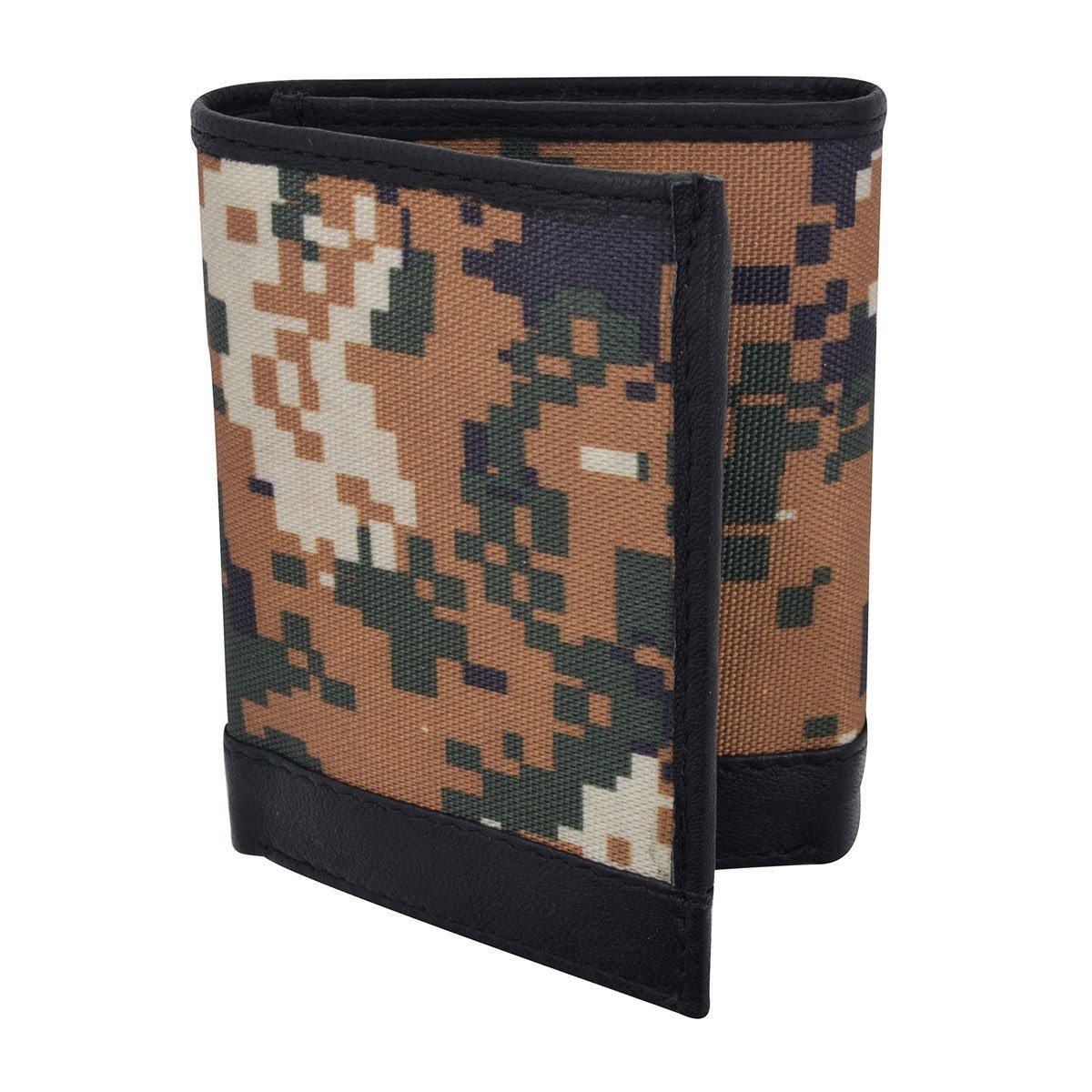 RFID Camouflage Pattern Leather Trifold Wallet
