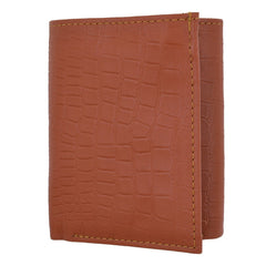 RFID Croco Tri-Fold Men's Wallet