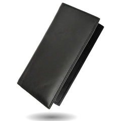 Deluxe RFID-Blocking Leather Checkbook Holder
