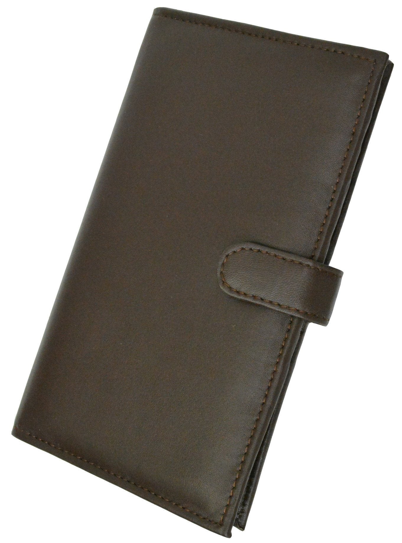 Deluxe RFID-Blocking Soft Leather Bifold with Button Closure - Black