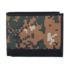 RFID Camouflage Pattern ID window Leather Wallet