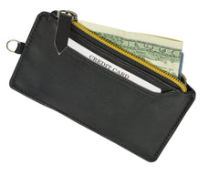 RFID Let It All Hand Leather Black Wallet
