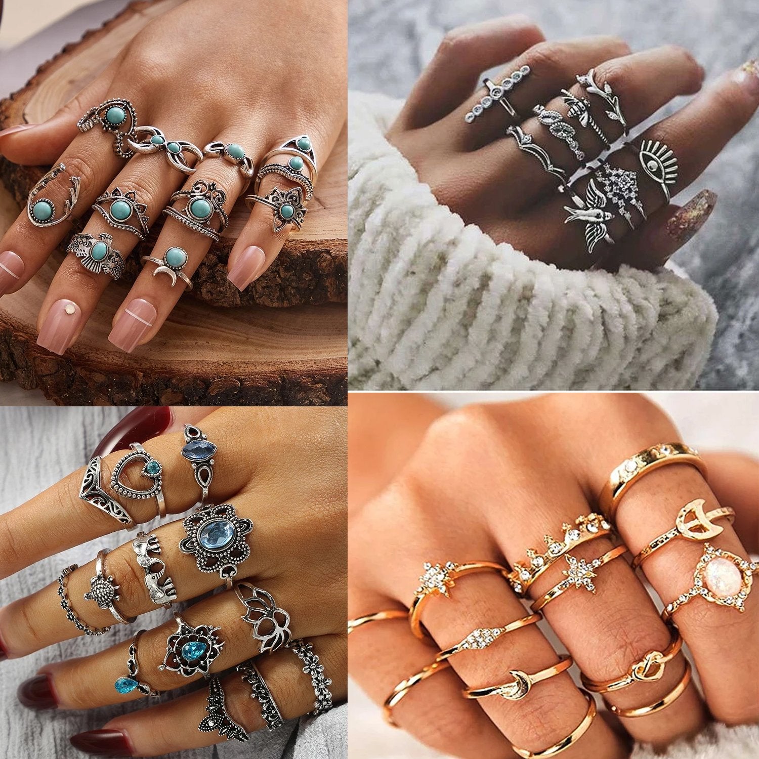 BIG POUT Joint Rings Punk Midi Ring Set Alloy Ring Set Price in India - Buy  BIG POUT Joint Rings Punk Midi Ring Set Alloy Ring Set Online at Best  Prices in