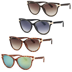 AFONiE Modern Diva Frame Sunglasses (4 Pack)