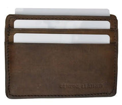 Slim Genuine Leather Credit Card Holder