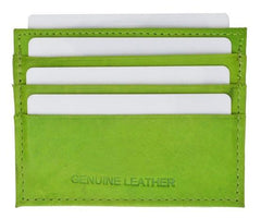 Slim Genuine Leather Credit Card Holder