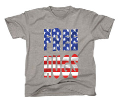 AFONiE USA Flag Free Hugs Kids T-Shirt
