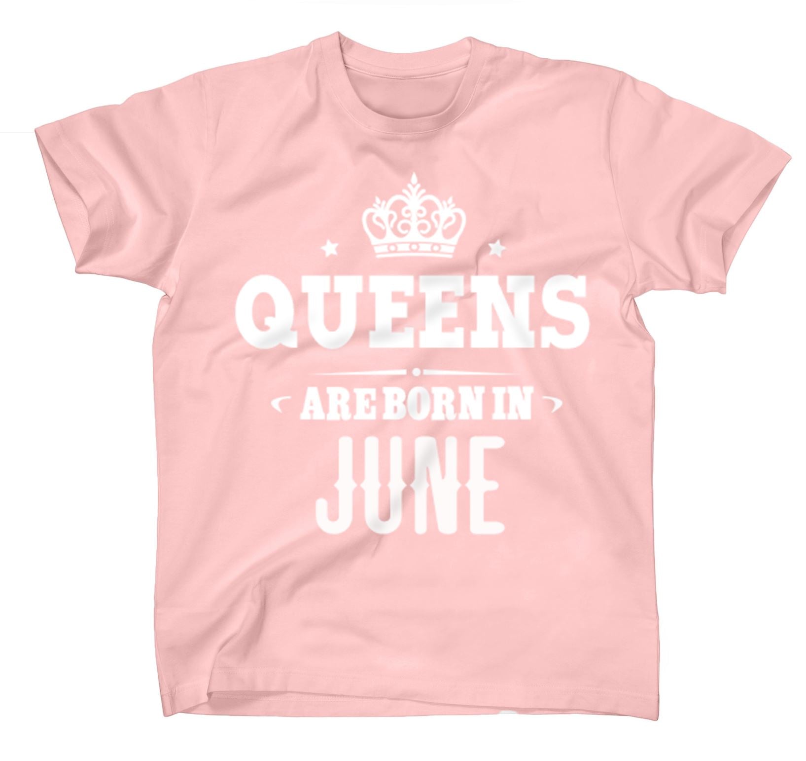 AFONiE Queens Are Born In Kids T-Shirt Pink