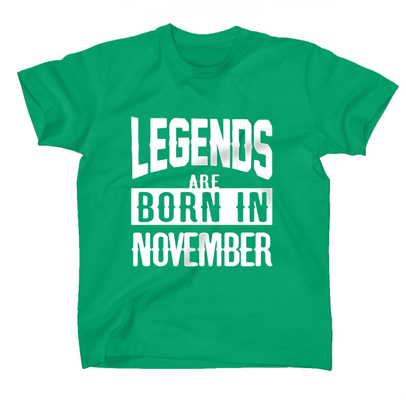 AFONiE Legends Are Born In Kids T-Shirt Green