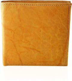 AFONiE Genuine Leather Men's Extra Capacity Bifold Wallet