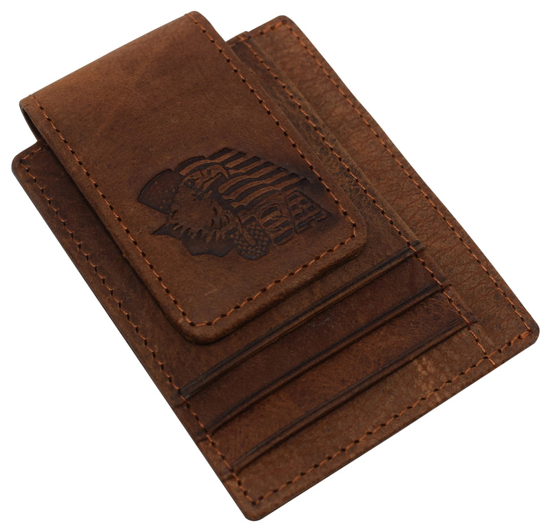 Designed Leather Money Clip