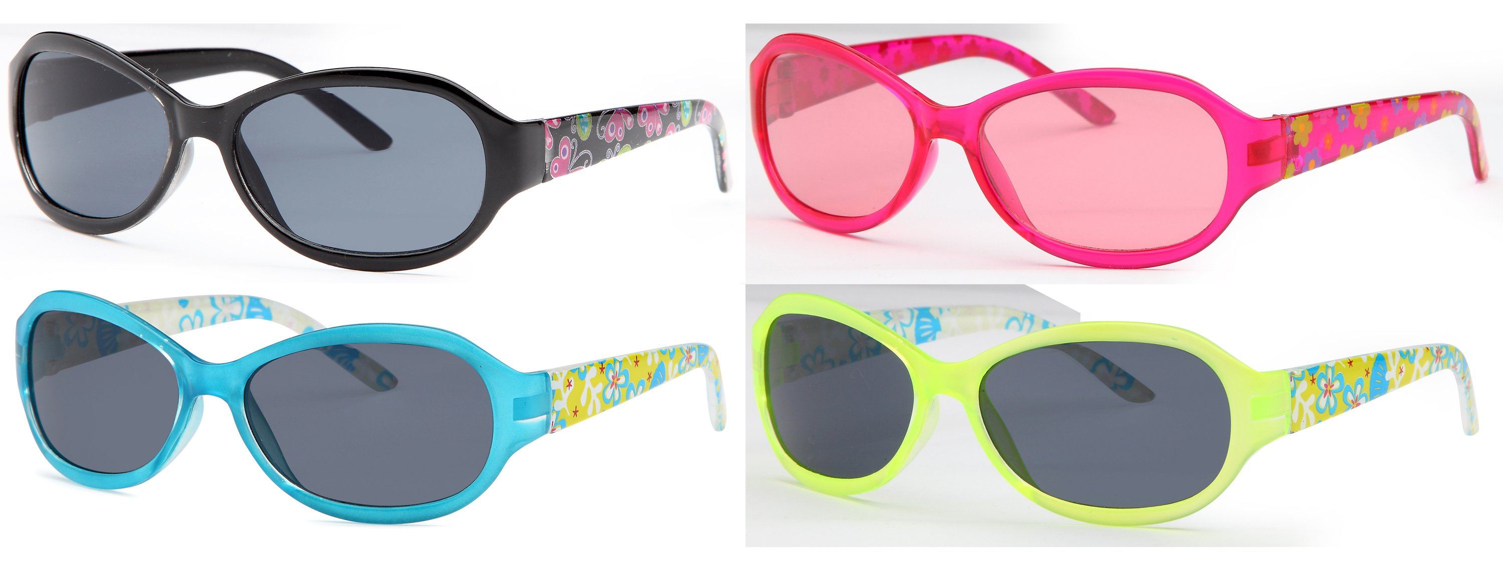AFONiE Clear Color Kids Sunglasses - 4 Pack