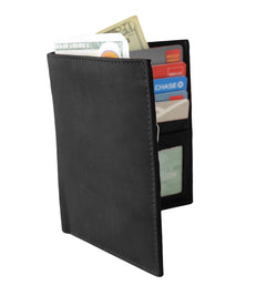 Deluxe RFID-Blocking Soft Genuine Leather Bifold Wallet For Men - Black