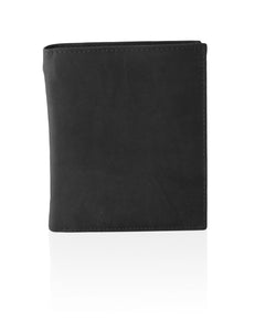 Deluxe RFID-Blocking Soft Genuine Leather Bifold Wallet For Men - Black