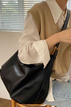 Brown Trendy Wide Strap Shoulder Bag