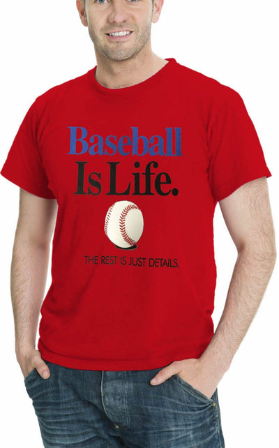 AFONiE Baseball Is Life THE REST IS JUST DETAILS Men's Sport T-Shirt