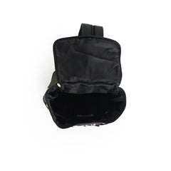 Genuine Leather Hip Backpack with Studs